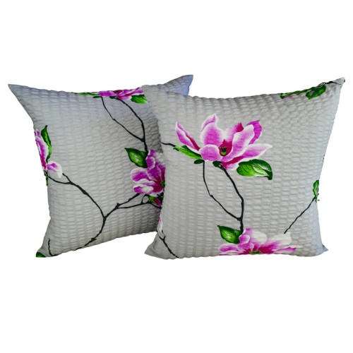 Poszewka 40x40 Kora JAŚ Magnolia Na Szarym