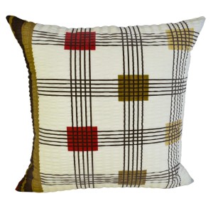 Poszewka 40x40 Kora JAŚ Krata Paski