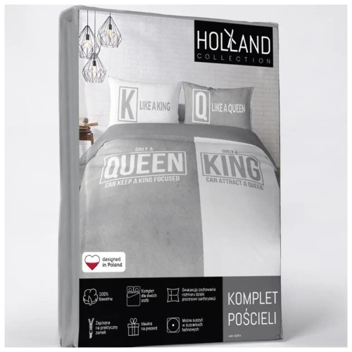 Pościel Holland Collection 160x200 4100A 100% Bawełna