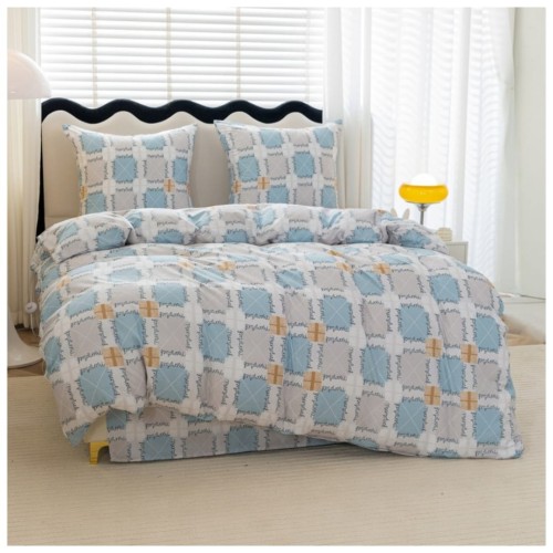 Komplet Pościeli 3D 140x200 + 1x70/80 Memories Satyna Bawełniana 3045