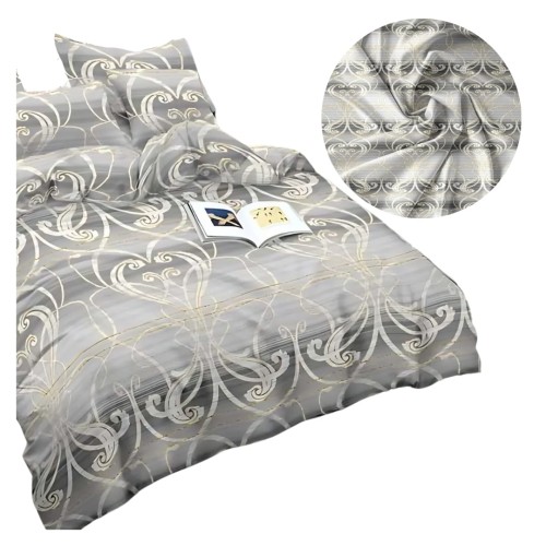 Komplet Pościeli 3D 140x200 + 1x70/80 Royal Harmony Satyna Bawełniana 2501