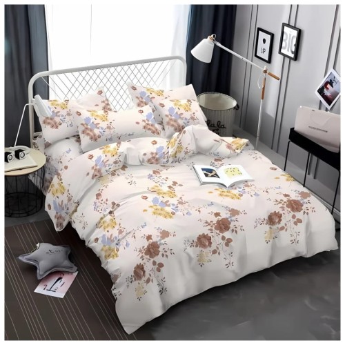 Komplet Pościeli 3D 140x200 + 1x70/80 Delikatny Ogród Satyna Bawełniana 2433