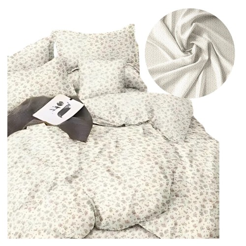 Komplet Pościeli 3D 140x200 + 1x70/80 Romantyczna Łączka Satyna Bawełniana 2434