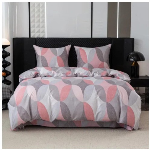 Komplet Pościeli 3D 140x200 + 1x70/80 Owalna Mozaika Satyna Bawełniana 3085