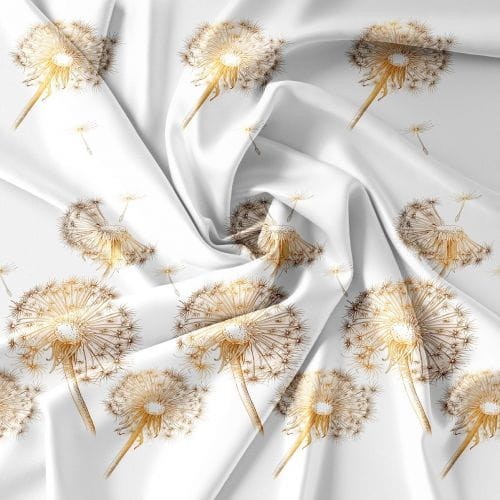 Komplet Pościeli 3D 140x200 + 1x70/80 Dmuchawce Satyna Bawełniana 2471