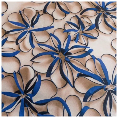 Komplet Pościeli 3D 140x200 + 1x70/80 Kwiatowy Wir Satyna Bawełniana 3123