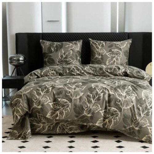 Komplet Pościeli 3D 160x200 + 2x70/80 Leśna Elegancja Satyna Bawełniana 2782