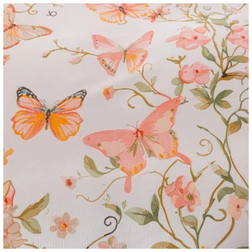 Komplet Pościeli 3D 220x200 + 2x70/80 Motyle Satyna Bawełniana 3053