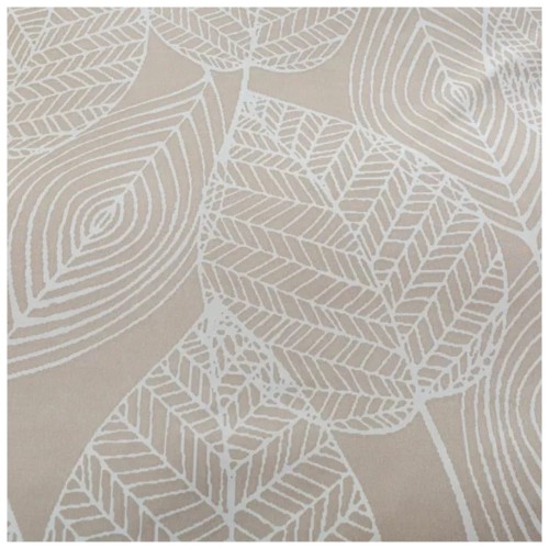 Komplet Pościeli 3D 220x200 + 2x70/80 Beżowa Botanika Satyna Bawełniana 3089