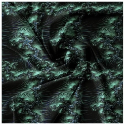 Komplet Pościeli 3D 220x200 + 2x70/80 Szmaragdowa Głębia Satyna Bawełniana 2545