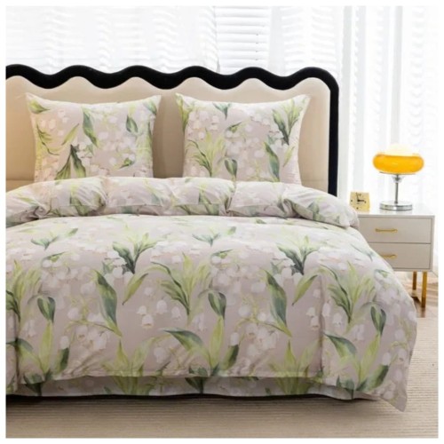 Komplet Pościeli 3D 220x200 + 2x70/80 Leśna Polana Satyna Bawełniana 3095