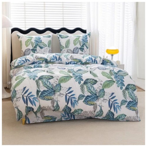 Komplet Pościeli 3D 220x200 + 2x70/80 Egzotyczna Flora Satyna Bawełniana 3050
