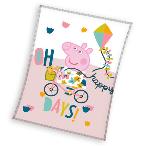 Koc Coral 130x170cm PEPPA PIG Koc licencyjny