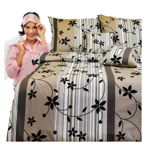 Komplet Pościeli Bawełnianej 160x200 2x70/80 Margaretki