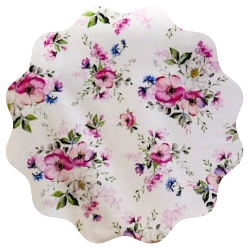 Komplet Pościeli Bawełnianej 140x200 2x70/80 Wiosna-Jabłonka Biała