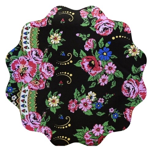 Komplet Pościeli Bawełnianej 140x200 1x70/80 Halka Góralka Czarna