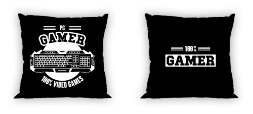 Poszewka Młodzieżowa 40x40 Dwustronna GAMER (1