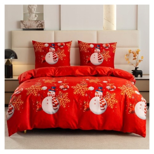 Komplet Pościeli Świątecznej Mikrowłókno 160x200 2x70x80 AML-3224