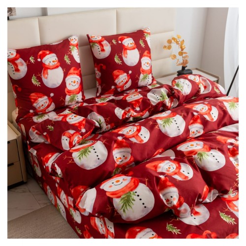 Komplet Pościeli Świątecznej Mikrowłókno 160x200 2x70x80 AML-3216