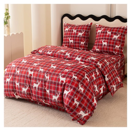 Komplet Pościeli Świątecznej Mikrowłókno 160x200 2x70x80 AML-3214