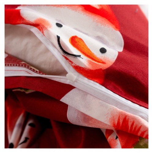 Komplet Pościeli Świątecznej Mikrowłókno 220x200 2x70x80 AML-3216