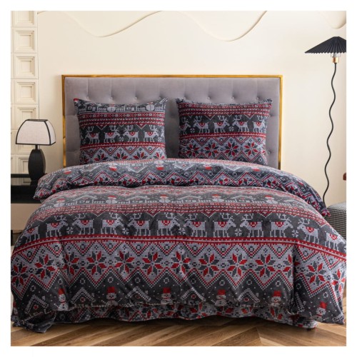 Pościel Świąteczna Mikrofibra 160x200 X-MAS POLAR