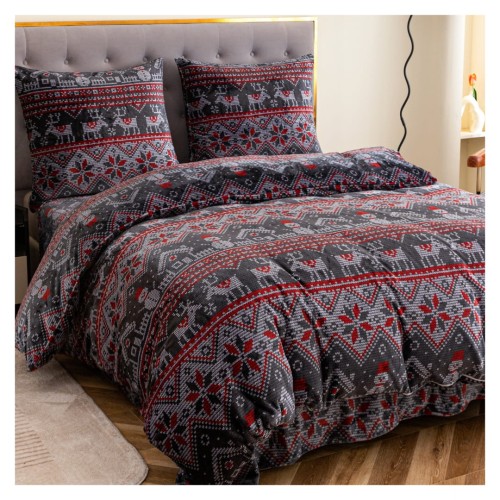 Pościel Świąteczna Mikrofibra 160x200 X-MAS POLAR