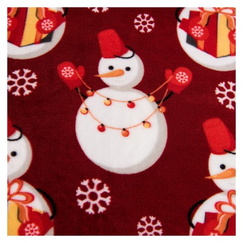 Pościel Świąteczna Mikrofibra 160x200 Bałwanki POLAR