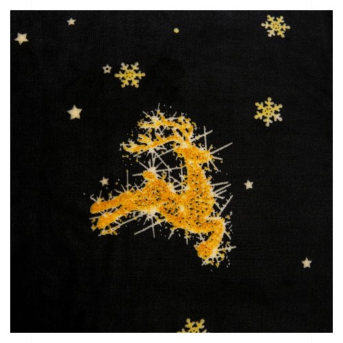 Pościel Świąteczna Mikrofibra 160x200 Nocne Renifery POLAR