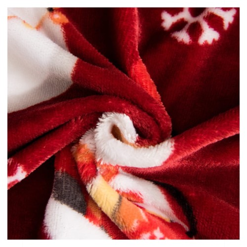 Pościel Świąteczna Mikrofibra 220x200 Bałwanki POLAR