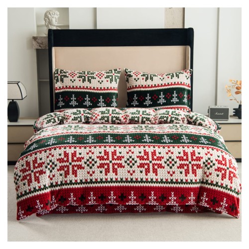 Pościel Świąteczna Mikrofibra 220x200 Norweski Klimat POLAR
