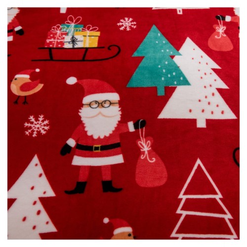 Pościel Świąteczna Mikrofibra 220x200 Świąteczny Mikołaj POLAR