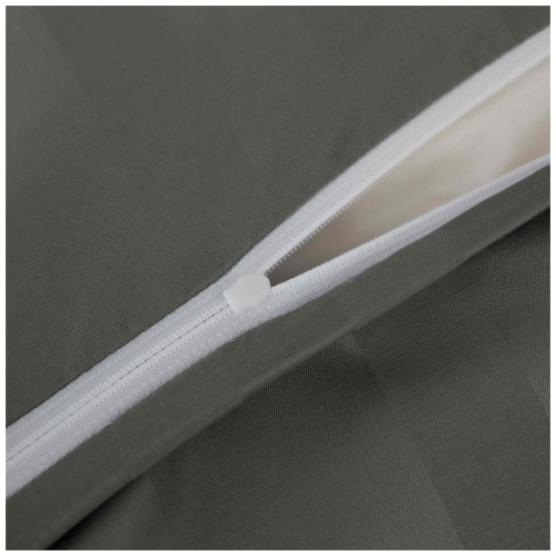 Pościel Z Lamówką 220x200 2x70x80 Oliwkowy Adamaszkowa Pasy