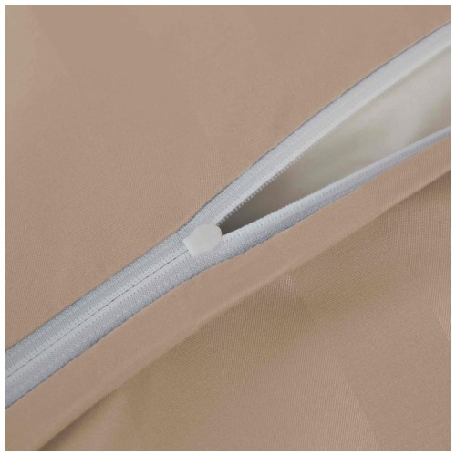 Pościel Z Lamówką 220x200 2x70x80 Cappuccino Adamaszkowa Pasy