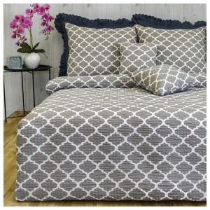 Komplet Pościeli Kora 160x200 2x70/80 Maroko Szare