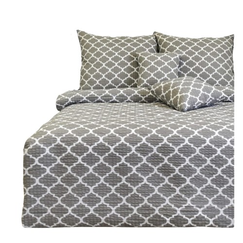 Komplet Pościeli Kora 160x200 2x70/80 Maroko Szare