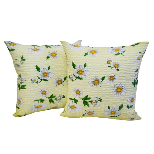 Poszewka 40x40 Kora JAŚ Rumianki Krem