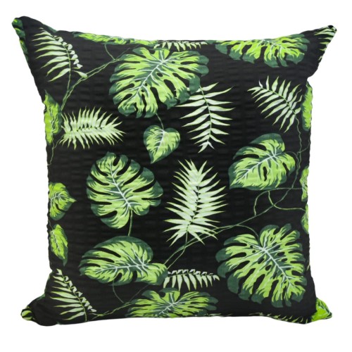 Poszewka 40x40 Kora JAŚ Liście Palm Na Czarnym