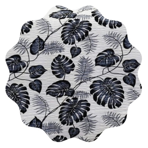Komplet Pościeli Kora 160x200 2x70/80 Liście Palm Szare