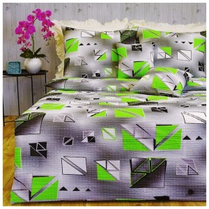 Komplet Pościeli Kora 160x200 2x70/80 Szkiełka Zielone