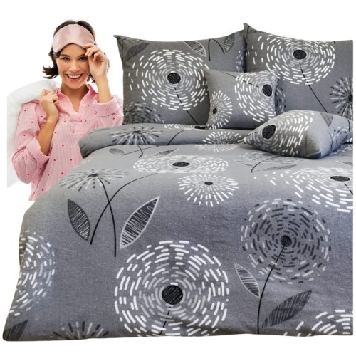 Komplet Pościeli Flanelowej 160x200 Dmuchawce