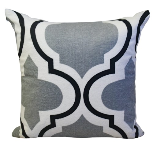 Poszewka 40x40 Flanelowa JAŚ Maroko Duże Szare