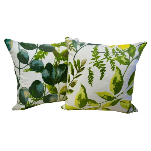 Poszewka 40x40 Flanelowa JAŚ Zielone Pnącza