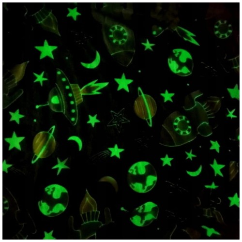 Koc Świecący  W Ciemności Dziecięcy 150x200 Dziecięcy Astronauta