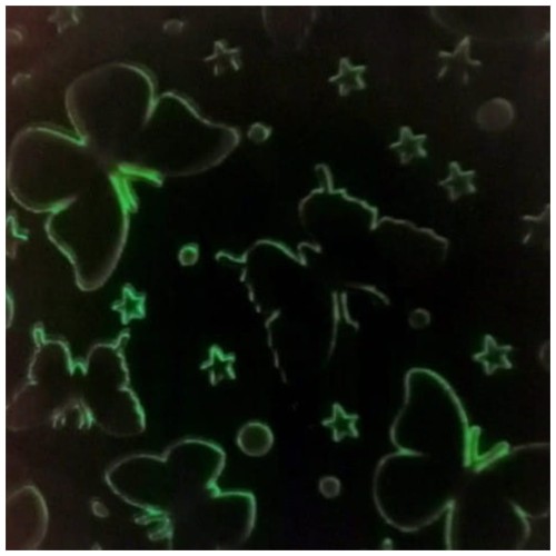 Koc Świecący  W Ciemności 150x200 Dziecięcy Motylki