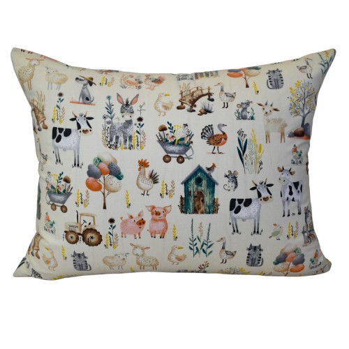 Poszewka Dziecięca 50x70 Bawełniana Farma Retro