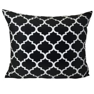 Poszewka Dziecięca 50x70 Bawełniana Maroko Czarne