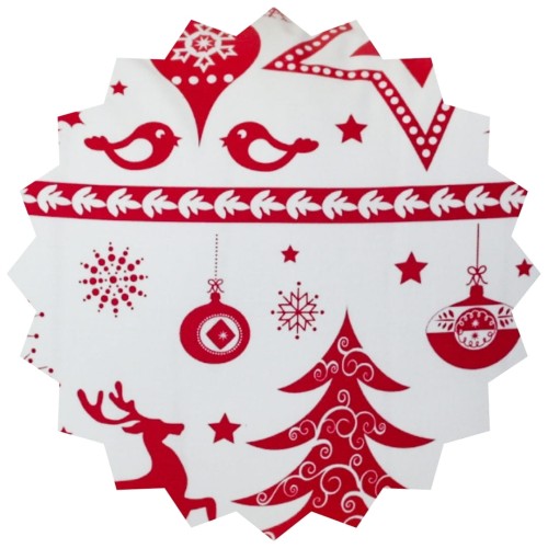 Poszewka Dziecięca 50x70 Bawełniana Sweterek Czerwony