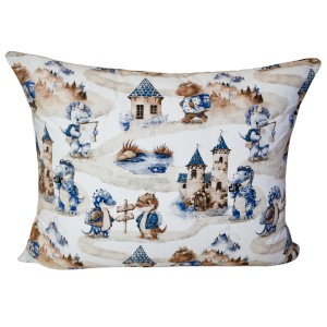 Poszewka Dziecięca 50x70 Bawełniana Smoki Na Wyprawie