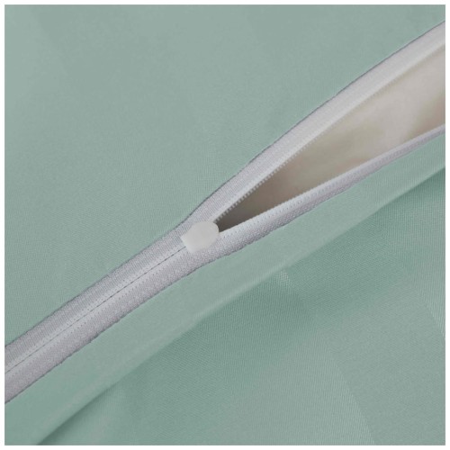 Pościel Z Lamówką 140x200 1x70x80 Miętowa Adamaszkowa Pasy